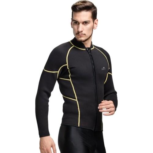 3MM Neoprene Hood Wetsuits for men TOP Split body Scuba Diving Wet suit Equipment Surf Spearfishing swim jersey