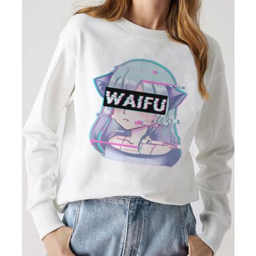 2020 New Anime Girl Cartoon Character Cute Fashion Japanese Style Harajuku Streetwear Casual Tracksuit Women Long Sleeve Shirt