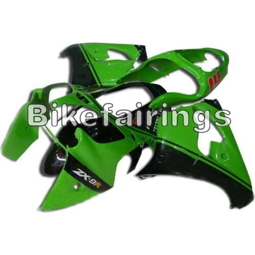 Green Black Motorcycles Complete Fairings For ZX9R 2000 2001 ZX-9R 00 01 ABS Plastic Fairing Kit New Bodywork Kit