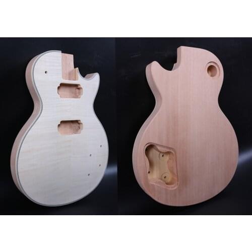 One electric guitar body AND 1pcs mahogany made and maple top high quality