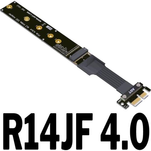 PCIe3.0/4.0 x1 extension cable M.2 NVMe SSD solid state drive to PCI-E X1 signal transfer cable