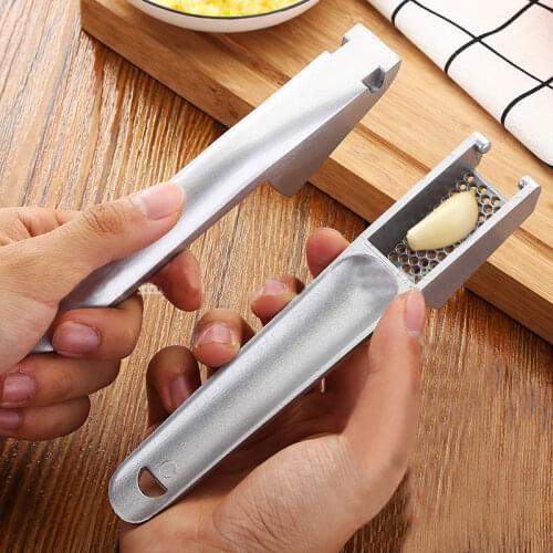 Aluminum Alloy Garlic Presses Slicer Convenient Split Crusher Ginger Slicer Chopper Garlic Crusher Kitchen Vegetable Tools