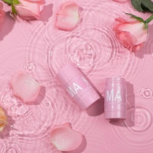 Rose Solid Facial Mask Stick Smear Type Facial Mask Refreshing Cleansing Skin Moisturizing And Moisturizing Mud Mask Stick TSLM1