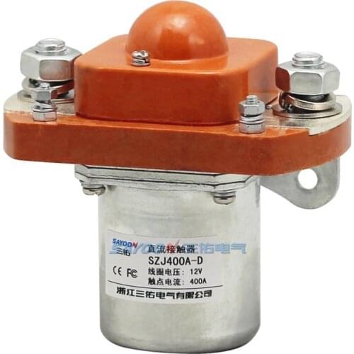 SAYOON SZJ400A-D DC6V 12V 36V 48V 60V 84V 96V 120V 400A contactor used for electric vehicles, engineering machinery and so on