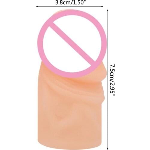 Silicone Reusable Glans Rings Penis Sleeve Condom Cock Foreskin Ring For Men Male Lasting time Extension Enlargement