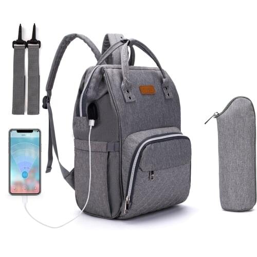 Lequeen Diaper Bag for Backpack Organizer with USB Girl Bags Fashion Maternity Large Stroller Hanging Nappy travel Drop Shipping