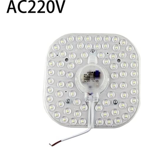 10Pcs/Lot Wholesale AC220V LED Module 12w 18w 24w 36w Energy Saving Square Lamp Panel 2835 SMD White for Replace Ceiling Lamps