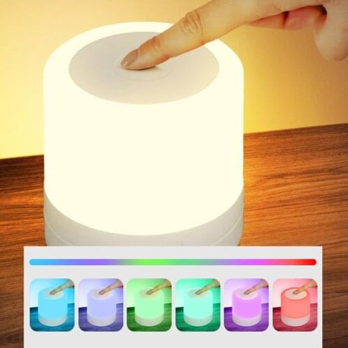 LED Night Light Portable Night Lights Bedroom Decor Light Intelligent Night Lamp Color-Changing Atmosphere Light Home Decorion