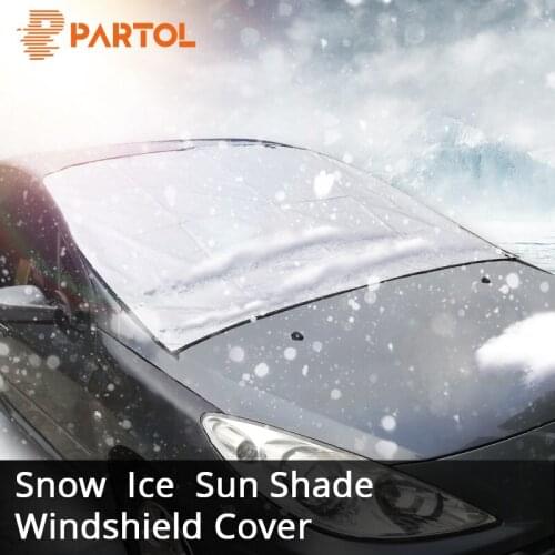Universal Car Windshield Cover Automobile Snow Dust Sunshade Shield Winter Windshield Visor Cover Front Windscreen Cover