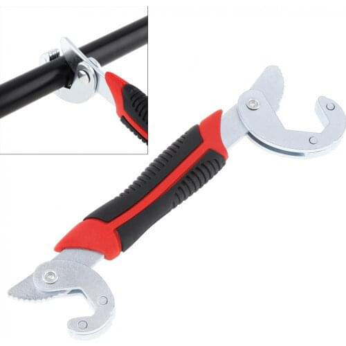 8-22mm High-carbon Steel Adjustable Universal Wrench with Non-slip Handle for Electrician Maintenance / Pipe Repair / Car Repair