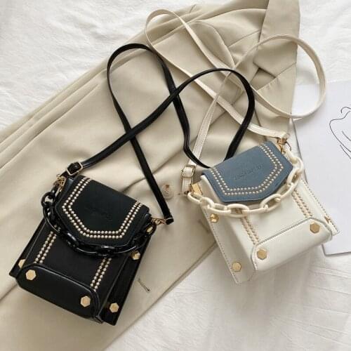 Lady Bag Fashion Versatile Advanced Sense Single Shoulder Broadband Messenger Bag Net Red Foreign Style Carrying Bucket Bag Tide