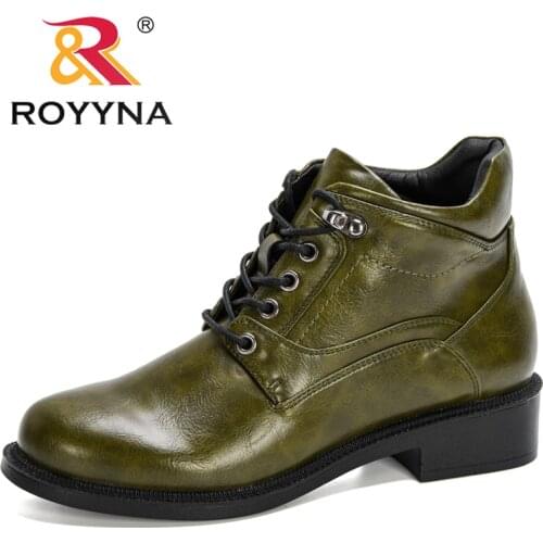 ROYYNA 2020 New Designers Winter Shoes Women Flat Heel Boots Fashion High Top Woman Boots Brand Ankle Botas Feminimo Comfortable
