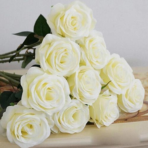 1 Pc Pink Silk Peony Artificial Flowers Rose Wedding Home DIY Decor High Quality ccessories Craft White Fake Flower Decoration