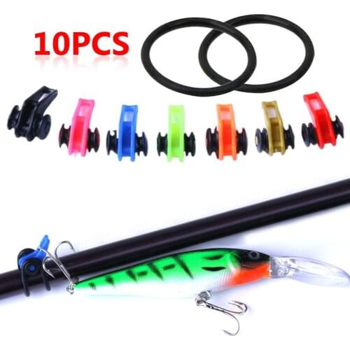 10pcs/bag Plastic Fishing Hook Secure Keeper Holder Lure Accessories Jig Hooks Safe Keeping For Fishing Rod Tool Bait Casting