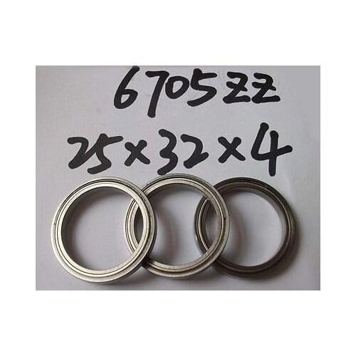 10pcs 6705-2Z ZZ bearings Ball Bearing 6705ZZ 25 x 32 x 4mm