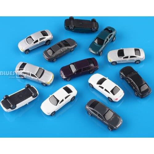 20pcs OO Scale 1:75 Painted Model Cars Parking Scenery Train Layout