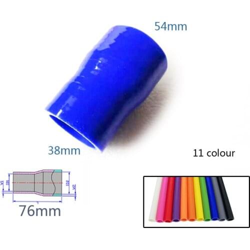 38mm/ 54mm Straight reducer Silicone Coolant Hose 76mm Length Intercooler pipe