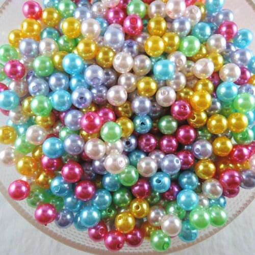 6mm 8mm 10mm 100pcs mix color, ABS Imitation Pearl Beads, Making jewelry diy beads, Jewelry Handmade necklace bracelet bead AB42