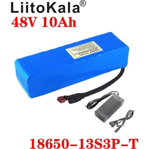 LiitoKala e-bike battery 48v 10ah li ion battery pack bike conversion kit bafang 1000w and charger