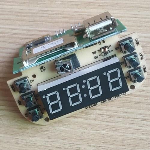 Wireless Bluetooth Audio Decoder Screen Display Blue Character Decoder Board 5V Universal USB Outdoor Card Speaker Accessories