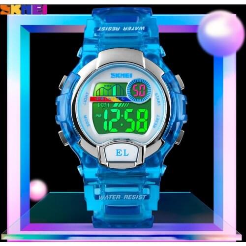 SKMEI Sport Children Watches Chrono Waterproof Alarm Clock Boys Girls Student Fashion Watch LED Digital Kids Watches Reloj