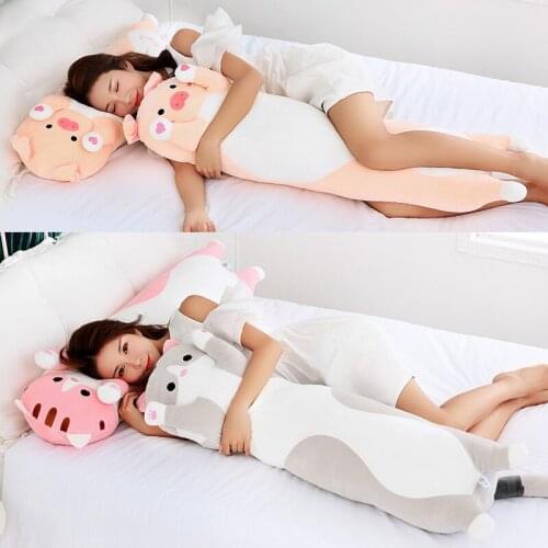 Long Cat Plush Toy 70/90 cm Pillow Dolls For Children High Quality Software Cotton Baby Brinquedos Animals For Gift