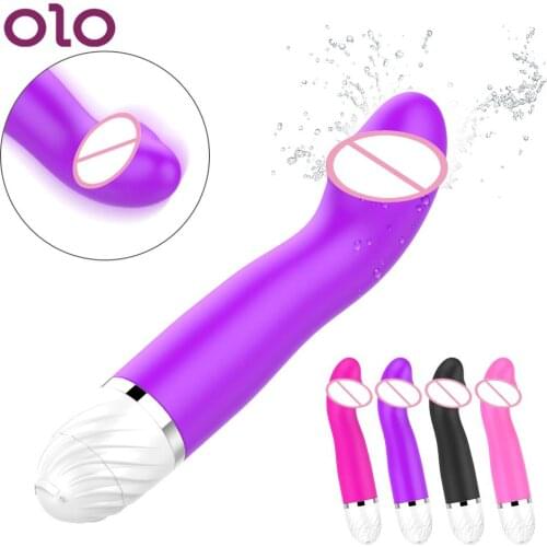 OLO Dildo Vibrator Female Vagina Clitoris Massager Strong Vibration AV Stick G-spot Stimulate Waterproof Sex Toys for Women