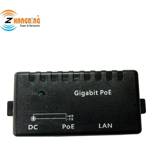 Gigabit POE injector 100/1000Mbps Single port POE for IP camera IP phone WiFi AP