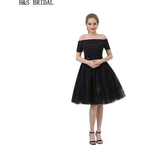 H&S BRIDAL Womens Off Shoulder Dresses