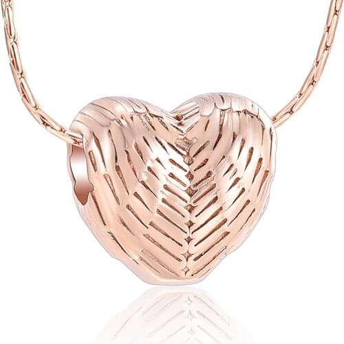 Cremation Jewelry for Ashes Stainless Steel Small Charm Heart Ash Pendant Memorial Urn Necklace Keepsake for Men Women