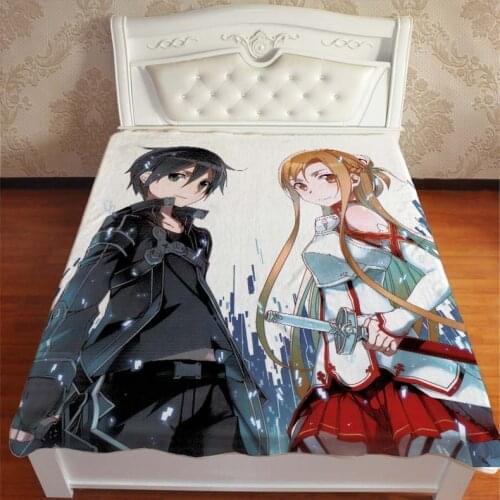 Sword Art Online Throw Blanket For Beds Anime Manga