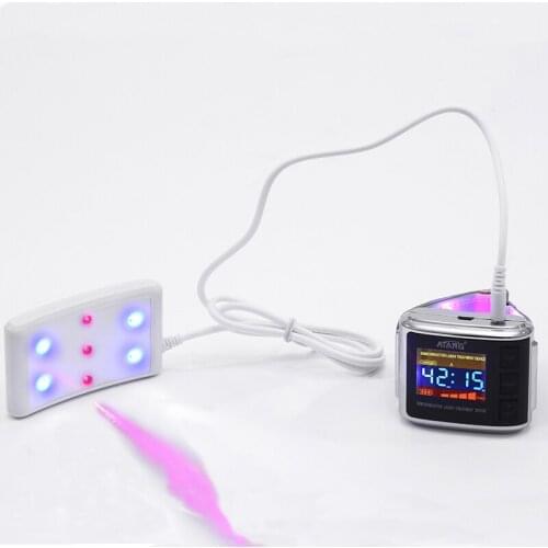 Medical Laser Red Blue laser Light Therapy Watch Promote Blood Circulation Cleaning up Lipid Garbage in Blood Health Care