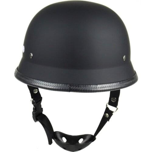 DOT Motorcycle Half Face Helmet For vintage Half Face Helmet Retro German Chopper Cruiser Matte