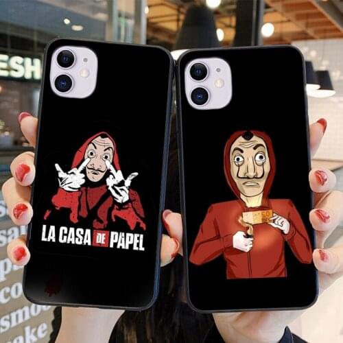 Spanish TV series La casa de papel Soft Silicone TPU Phone Case Cover For iPhone 12 11 Pro MAX se6 6s Plus 7 8 Plus X XR XS MAX