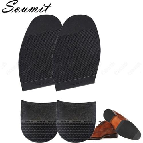 A Set Rubber Outsole Insoles for Men Leather Shoes Sole Protector Anti-slip Repair Replacement Soles Pads Shoe Care Accessories