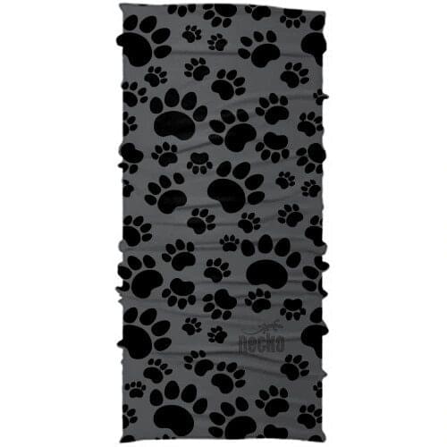 Necko Pati Buff Bandana Face Mask Black Gray-DN0364 444980607