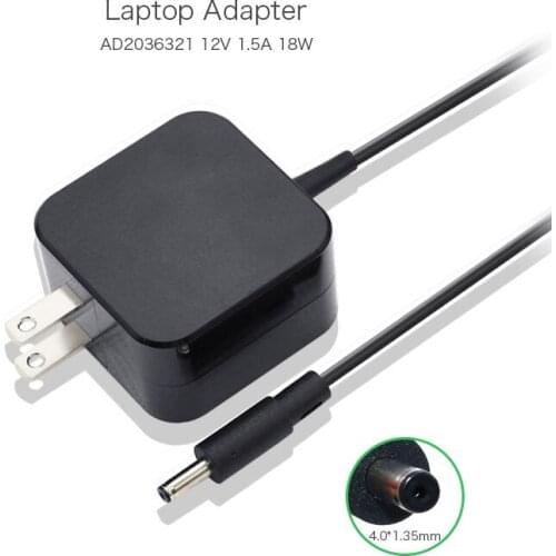 New Genuine 12V 1.5A 18W 4.0*1.35mm AD2036321 010LF AC Power Adapter for ASUS CHROMEBIT CS10 Tablet US plug