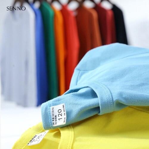 12 Colors Childrens Boys Girls Plain t shirt Kids Autumn Long Sleeve Shirts Baby Solid Tee Shirt Toddler Cotton Tops 2-12T