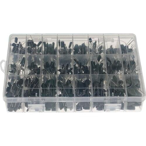 660pcs24 kinds of 100v boxed 0.22nF-470nF polyester polyester film capacitor set
