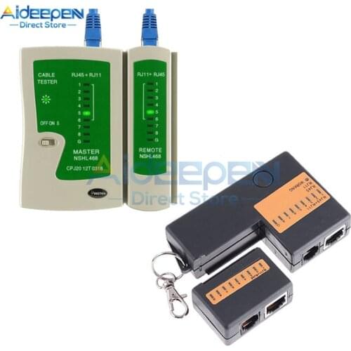 Mini Professional Network Cable Tester RJ45 RJ11 RJ12 CAT5 UTP LAN Cable Tester Detector Remote Test Tools Networking Repair