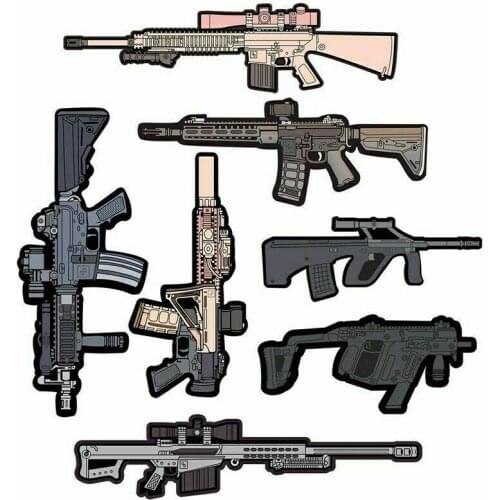 PVC 3D armband Q version magic sticker Tactical military badge