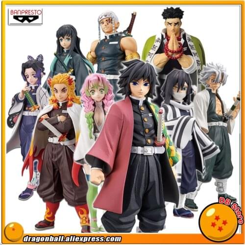 SALE0a Demon Slayer Original Banpresto Kimetsu no Yaiba Collection Figure - Kochou Kyojuro Tengen Muichiro Mitsuri Sanemi Obanai