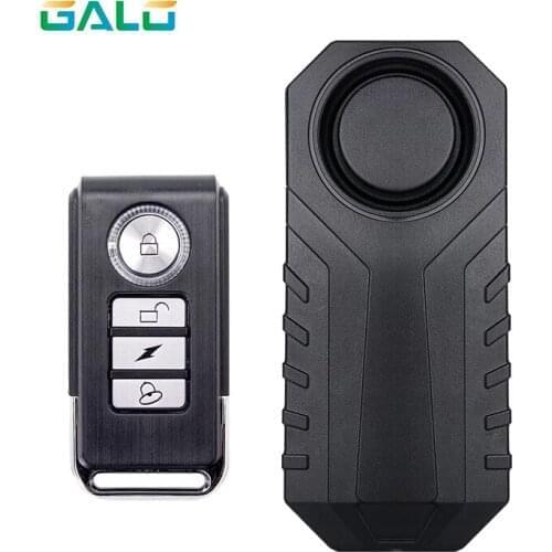 Remote Control Bike Alarm Waterproof Motorcycle Electric Bicycle Security 113dB Anti Lost Remind Vibration Warning Alarm Sensor