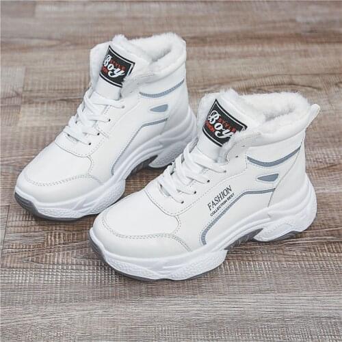 Warm Push Ankle Boots New Fad Women Snow Boots High Quality Winter Women Platform Female Wedge Waterproof Botas Mujer