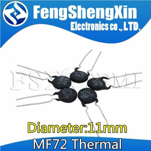 10pcs Thermal Resistor 11mm 2.5D-11 2.5R 3D-11 3R 5D-11 5R 8D-11 8R 10D-11 10R 12D-11 12R 16D-11 16R 20D-11 20R 22D-11 33D-11