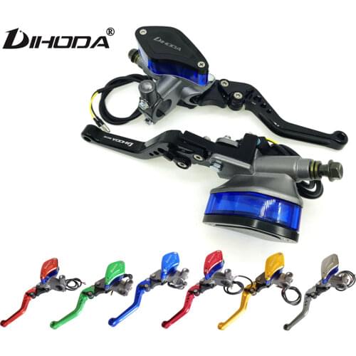 Universal 6 adjust lever Handle Hydraulic clutch Brake Pump Master Cylinder Motorcycle Racing For HONDA Yamaha Kawasaki