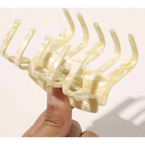 Elegant Leopard Print Grab Clip Large Acetate Hair Clip Crab Hair Claws for Women Girl Hair Accessories Hair Style Make