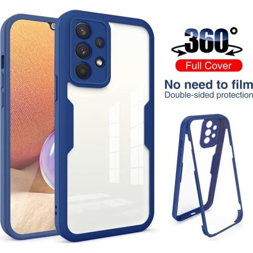 360 Full Body Cover Protector For Samsung A 02 12 32 52 72 5G Double Protective HD PET Film Case For Galaxy A 32 52 72 4G Coque