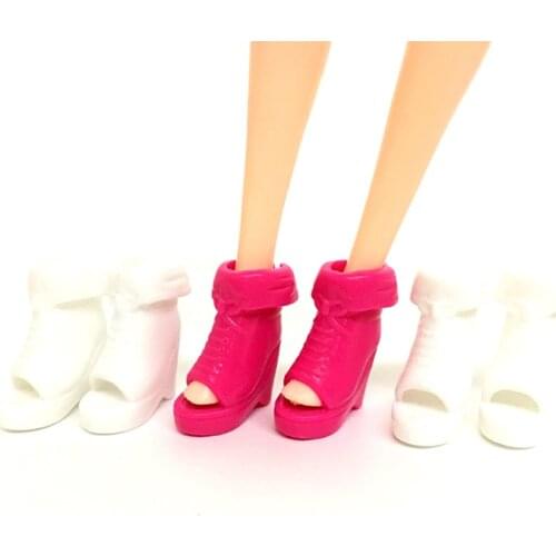 1 set Clothes Accessories Dress Up Friend Dolls Cusp Shoes Sneakers Knee High Boots For Doll Girl Boy Dolls