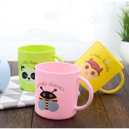 1Pcs 200ml Baby Children Water Cup Environmental Health Baby Feeding Cup Cartoon Milk Juice Cup for Kids
